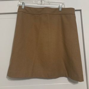 J Crew Beige Wooly A-Line Skirt